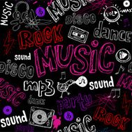 Black seamless music background N2