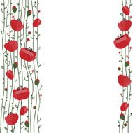 Hand drawn flowers background