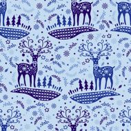 Christmas pattern with deers