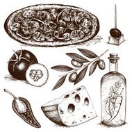 italian food illustration N2