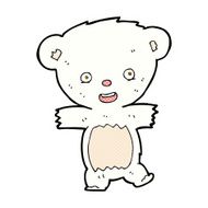 comic cartoon teddy polar bear cub N2