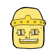 comic cartoon robot head N22