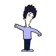 comic cartoon vampire man N36