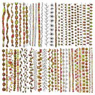 Hand drawn vector line border set and design element N5