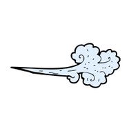 comic cartoon gust of wind N4