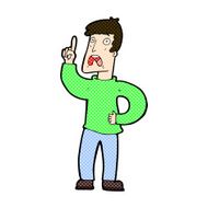 comic cartoon man with complaint N3