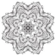Round mandala kaleidoscopic lace ornamental background N7