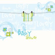 Baby shower card N244