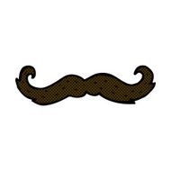 comic cartoon mustache symbol N3