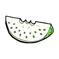 comic cartoon melon slice N8