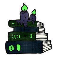 comic cartoon spooky old books N3