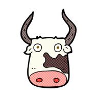 comic cartoon cow N12