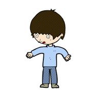 comic cartoon confused boy N3