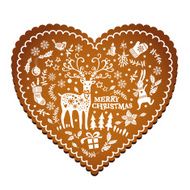 Patterned Christmas gingerbread