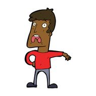cartoon complaining man N16