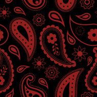 Seamless Paisley background Hand Drawn vector pattern