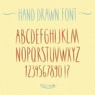 Doodle vector font