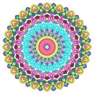 bright colored hand-drawing ornamental abstract lace vector background