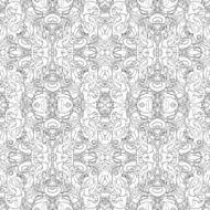 Vector Seamless Monochrome Abstract Pattern N6