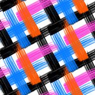 Vector seamless bold plaid pattern N7