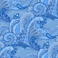 Paisley seamless pattern Colored textile