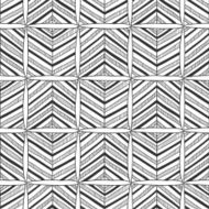 Seamless black and white abstract decorative pattern N3