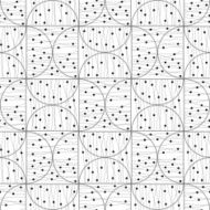 Seamless black and white abstract decorative pattern N4