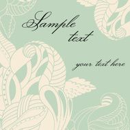 Soft colors invitation card Hand drawing