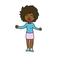 cartoon loud woman N14