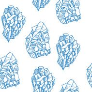 Seamless vector pattern with crystals N5