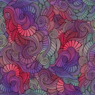 Vector seamless abstract floral decorative pattern N5