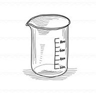 Sketch measuring cup