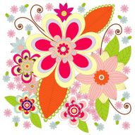 Flowers Doodles Vector