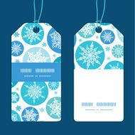 Vector round snowflakes Christmas snowflake silhouette pattern frame card template N4