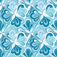 Vector doodle hand drawn seamless floral pattern N23