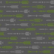 Seamless abstract pattern with stylized arrows