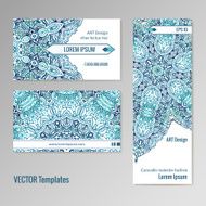 Set of ornament cards templates Corporotive identity