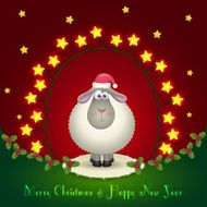 sheep in the Christmas decorations N2