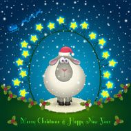 sheep in the Christmas decorations N3