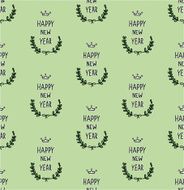 Hand drawn New Year seamless pattern N4