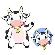Cartoon Cow N134