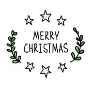 Hand drawn Christmas sketch