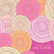 Vector doodle circle texture frame corner pattern background