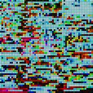 abstract color mosaic check pattern background N4