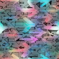 The arrows pointing towards