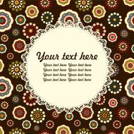 Floral vintage background with place for text