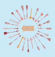 Set of arrows vector illustration N2