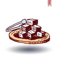 cubes of sugar Vector illustration N2