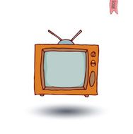 vintage tv vector illustration N31