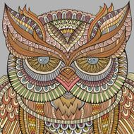 Decorative ornamental Owl background